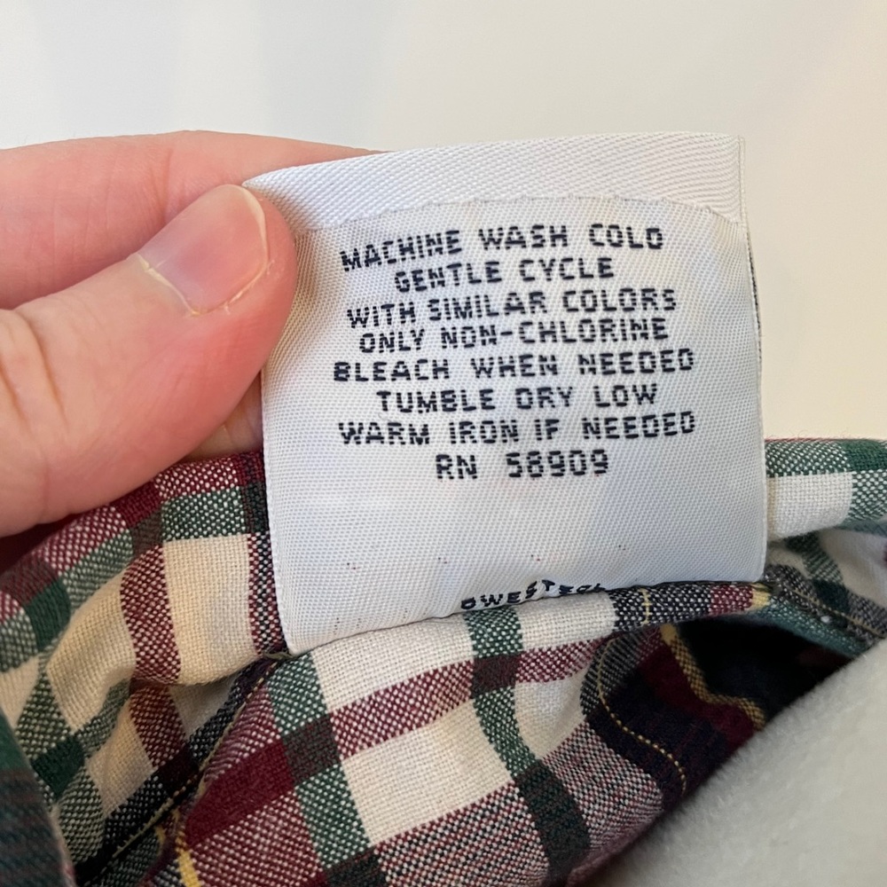 Plaid Button-Up Shirt westbound embroidered - Picture 7 of 8